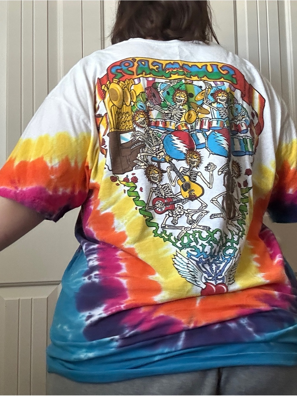 Grateful Dead Tie-Dye Graphic Tee Liquid Blue Size XXL - Picture 4 of 6